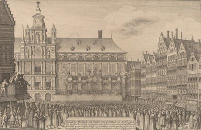 De Vrede van Münster, 1641 door Wenceslaus Hollar