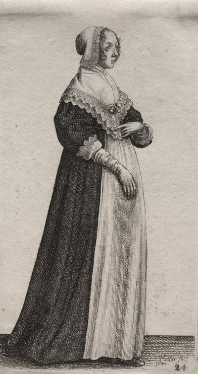 De verschillende gewoonten van Engelse vrouwen, van de adel tot de plattelandsvrouwen..., 1640 door Wenceslaus Hollar