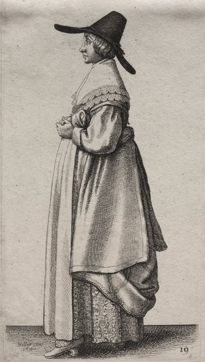 De verschillende gewoonten van Engelse vrouwen, van de adel tot de plattelandsvrouwen door Wenceslaus Hollar