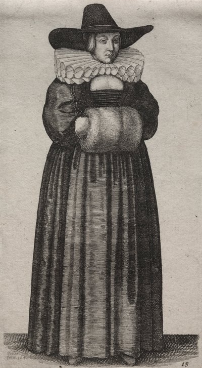 De verschillende gewoonten van Engelse vrouwen, van de adel tot de plattelandsvrouwen..., 1640 door Wenceslaus Hollar