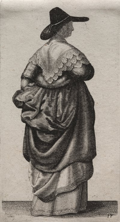 De verschillende gewoonten van Engelse vrouwen, van de adel tot de plattelandsvrouwen..., 1640 door Wenceslaus Hollar