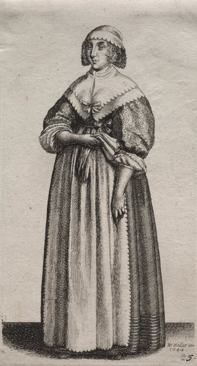 De verschillende gewoonten van Engelse vrouwen, van de adel tot de plattelandsvrouwen..., 1640 door Wenceslaus Hollar