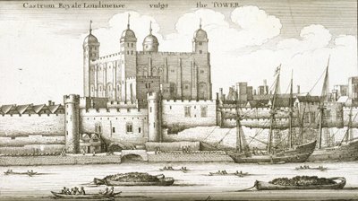 De Tower of London, 1647 door Wenceslaus Hollar