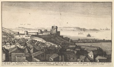 Het onderste binnenste deel van Tanger, 1673 door Wenceslaus Hollar