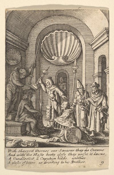 De Bespotting van Christus door Wenceslaus Hollar
