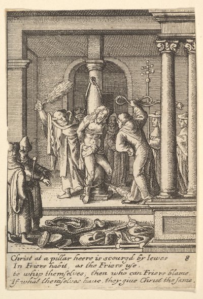 De geseling door Wenceslaus Hollar
