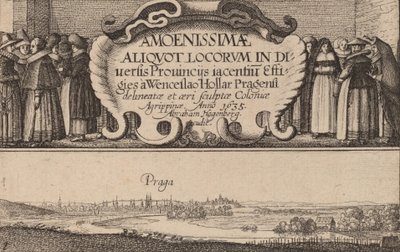 Titelpagina, 1635 door Wenceslaus Hollar