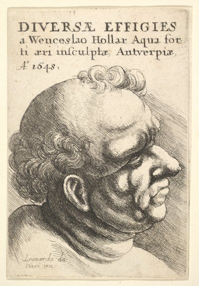 Titelpagina, Diversae Effigies, 1648 door Wenceslaus Hollar