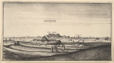 Tootehill velden Amoenissimi aliquot locorum... Prospectus door Wenceslaus Hollar