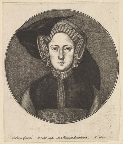 Onbekende Vrouw door Wenceslaus Hollar