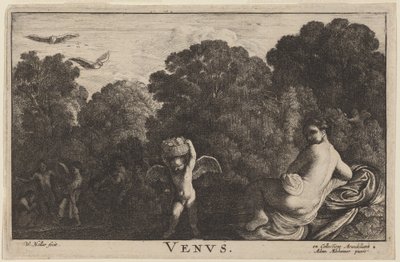 Venus door Wenceslaus Hollar