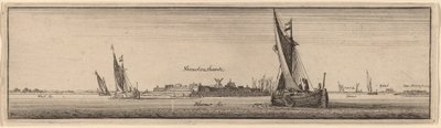 Uitzicht op Shenckenschantz door Wenceslaus Hollar