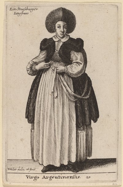 Virgo Argentinensis door Wenceslaus Hollar
