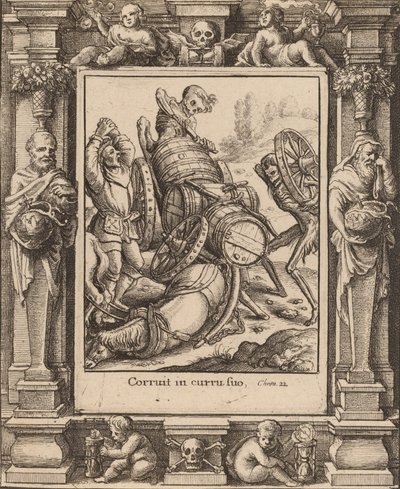 Voerman, 1651 door Wenceslaus Hollar