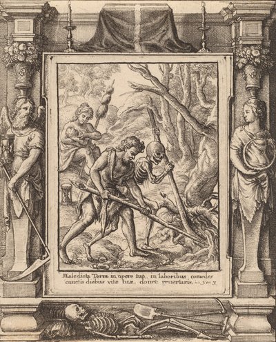 Toen Adam Groef, 1651 door Wenceslaus Hollar