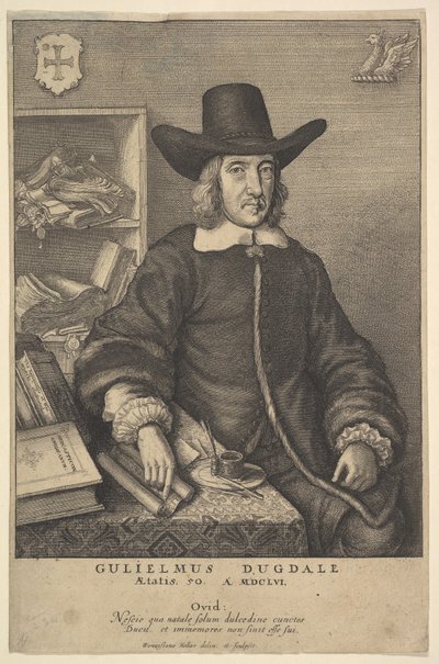 William Dugdale door Wenceslaus Hollar
