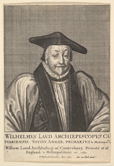William Laud, Aartsbisschop van Canterbury, 1641 door Wenceslaus Hollar