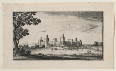 Windsor Castle vanuit het zuidoosten door Wenceslaus Hollar
