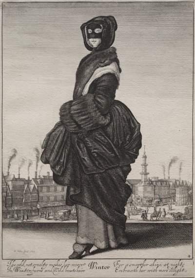 Winter door Wenceslaus Hollar