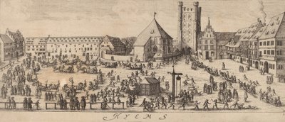 Winter: Het paradeplein, ca. 1628-1629 door Wenceslaus Hollar