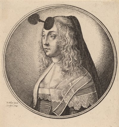 Vrouw van Antwerpen, 1643 door Wenceslaus Hollar