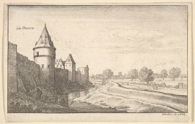 Zu Düren, 1664 door Wenceslaus Hollar