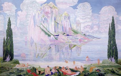 Wonder van de zee, 1917 door Wenzel Hablik