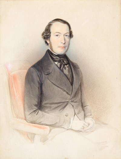 Portret van een heer door Wenzel Schránil