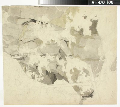 Bosklooster, steile rotswand, bomen door Werner Holmberg