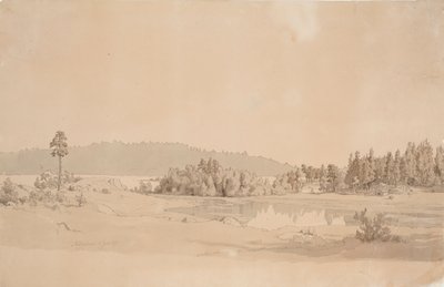 Baai van Näsijärvi door Werner Holmberg