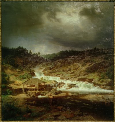 De Kyrö-waterval door Werner Holmberg