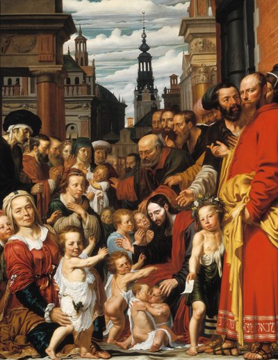 Laat de kleine kinderen tot mij komen door Werner Jacobsz. van den Valckert