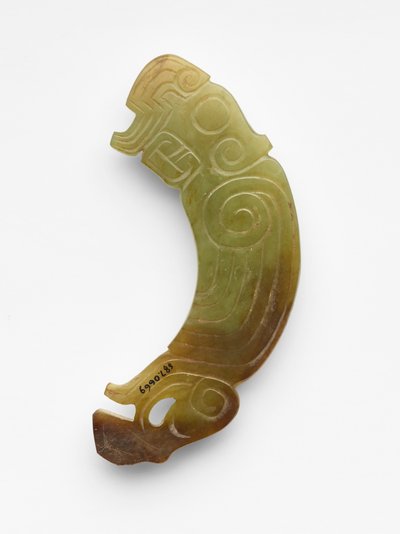 Hanger (pei) in de vorm van een vogel door Western Zhou Dynasty Chinese School