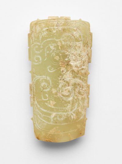 Hanger (pei) in de vorm van een draak door Western Zhou Dynasty Chinese School