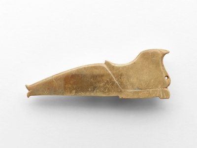 Hanger in de vorm van een vogel, ca. 1050-ca. 950 v.Chr. (jade) door Western Zhou Dynasty Chinese School