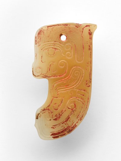 Hanger in de vorm van een vis door Western Zhou Dynasty Chinese School