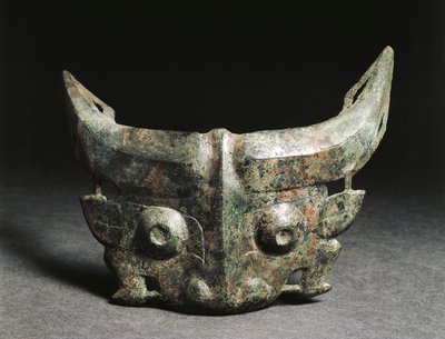 Rituele masker dat Taotie uitbeeldt, China, Westelijke Zhou-dynastie door Western Zhou Dynasty Chinese School