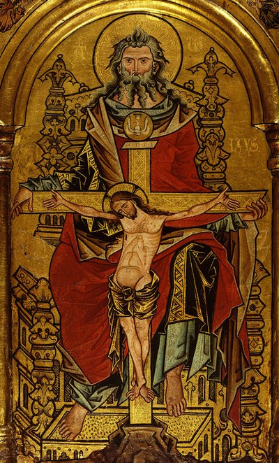 Altaarstuk met de Drie-eenheid, ca. 1250 door Westphalian Master