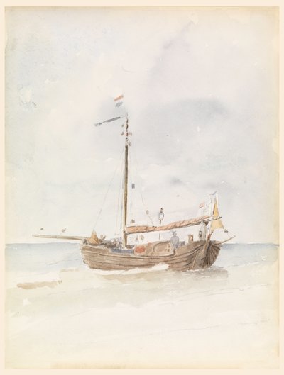 Een Nederlandse schuit, 20 augustus 1887 door Whitney Warren Jr.