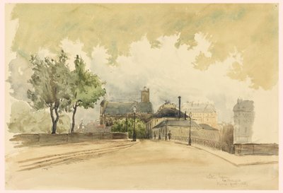 Tekening, De Markiezin, Parijs, 1887 door Whitney Warren Jr.