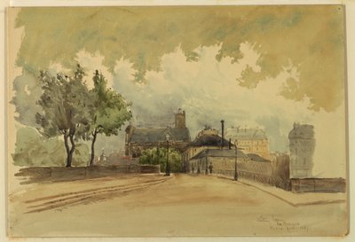 Tekening, De Markiezin, Parijs, 1887 door Whitney Warren Jr.