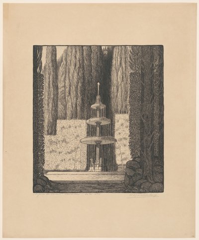 Riposo dei Vescovi Florence door Wijnand Otto Jan Nieuwenkamp (signed by artist)