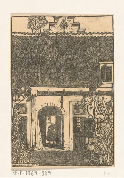 Brouwershofje in Haarlem door Wijnand Otto Jan Nieuwenkamp