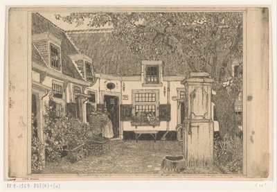 Hofje van Loo in Haarlem door Wijnand Otto Jan Nieuwenkamp