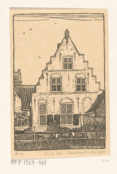 Oudemannenhuis in Zandvoort door Wijnand Otto Jan Nieuwenkamp