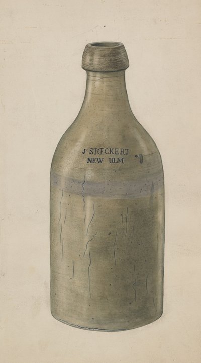 Steengoed Bierfles door Wilbur M Rice