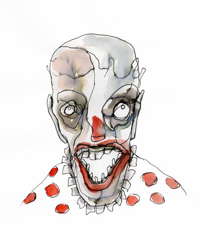 De griezelige grijns van een clown door Wildemar Doomgriever