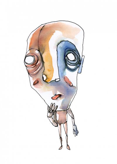 Doordachte abstracte figuur door Wildemar Doomgriever