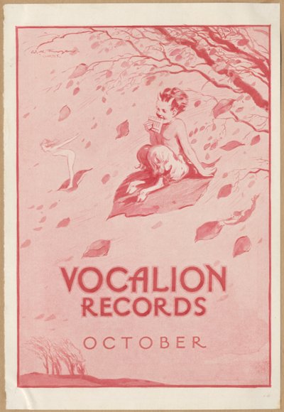 Vocalion Records Bulletin, 1920s door Wilfred Fryer, Curtis Advertising Agency