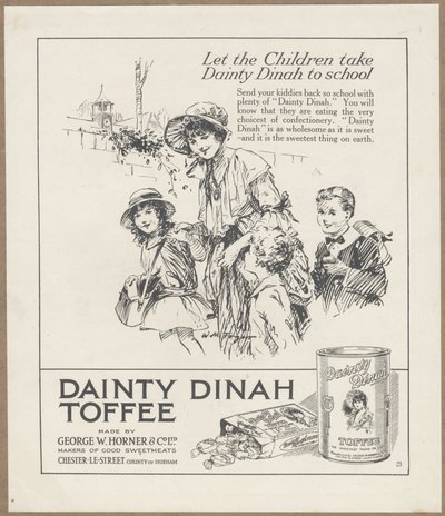 Dainty Dinah Toffee, ca. 1920 door Wilfred Fryer